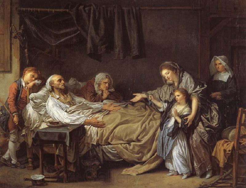 Jean Baptiste Greuze The benefactress France oil painting art